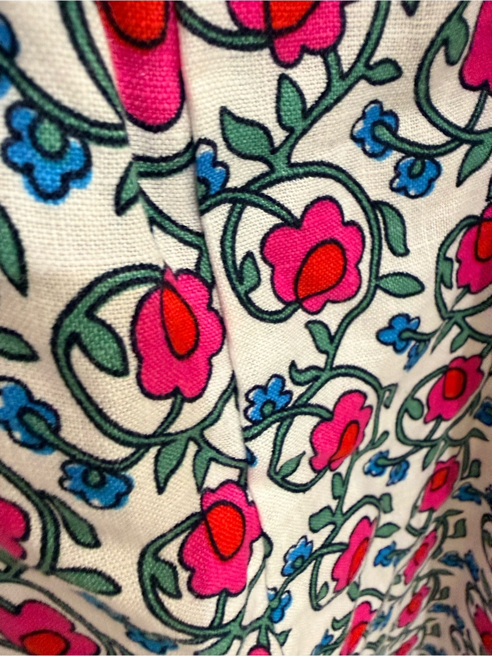 Boden Pink Floral Smocked Midi Dress with Pockets! - Picture 5 of 7